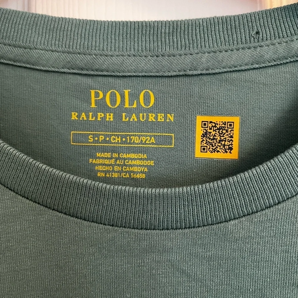NWT Polo Ralph Lauren Green Long Sleeve T-shirt size small
